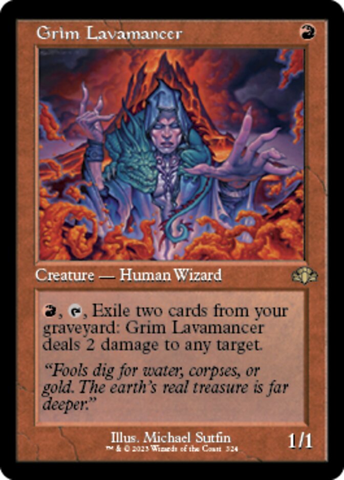 Grim Lavamancer (Retro) [Dominaria Remastered] | Gear Gaming Bentonville