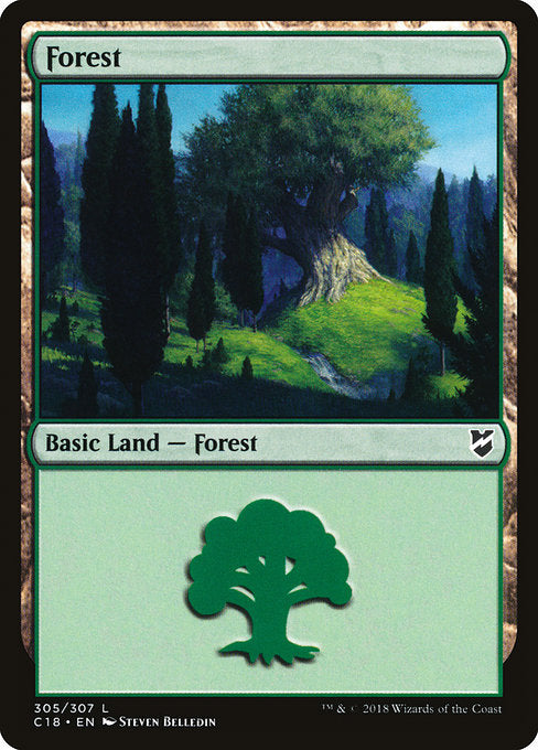 Forest (305) [Commander 2018] | Gear Gaming Bentonville