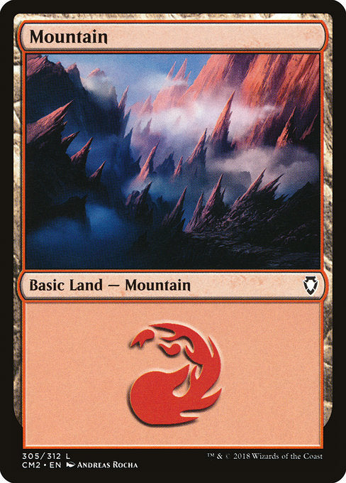 Mountain (305) [Commander Anthology Volume II] | Gear Gaming Bentonville