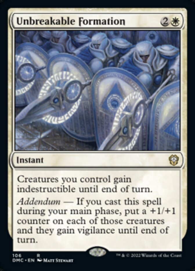 Unbreakable Formation [Dominaria United Commander] | Gear Gaming Bentonville