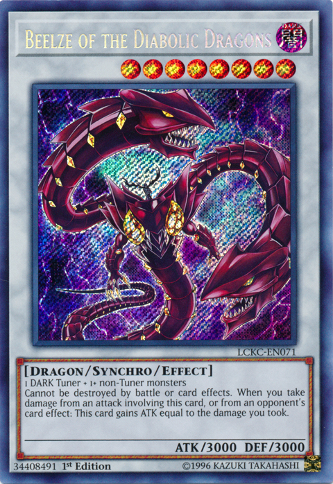 Beelze of the Diabolic Dragons [LCKC-EN071] Secret Rare | Gear Gaming Bentonville