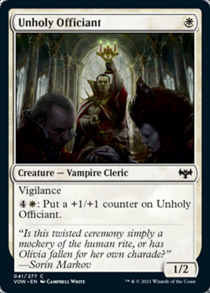 Unholy Officiant [Innistrad: Crimson Vow] | Gear Gaming Bentonville