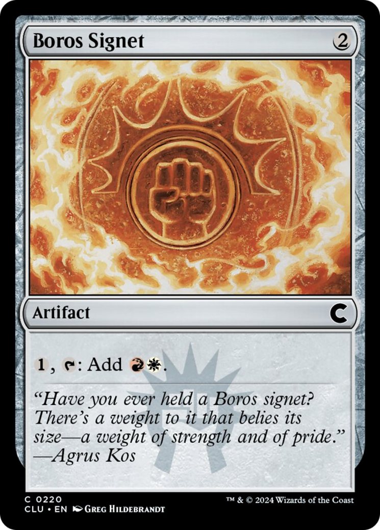 Boros Signet [Ravnica: Clue Edition] | Gear Gaming Bentonville