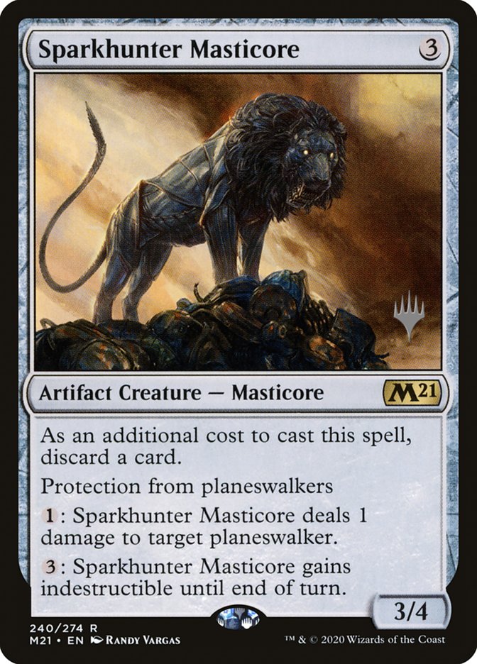 Sparkhunter Masticore (Promo Pack) [Core Set 2021 Promos] | Gear Gaming Bentonville