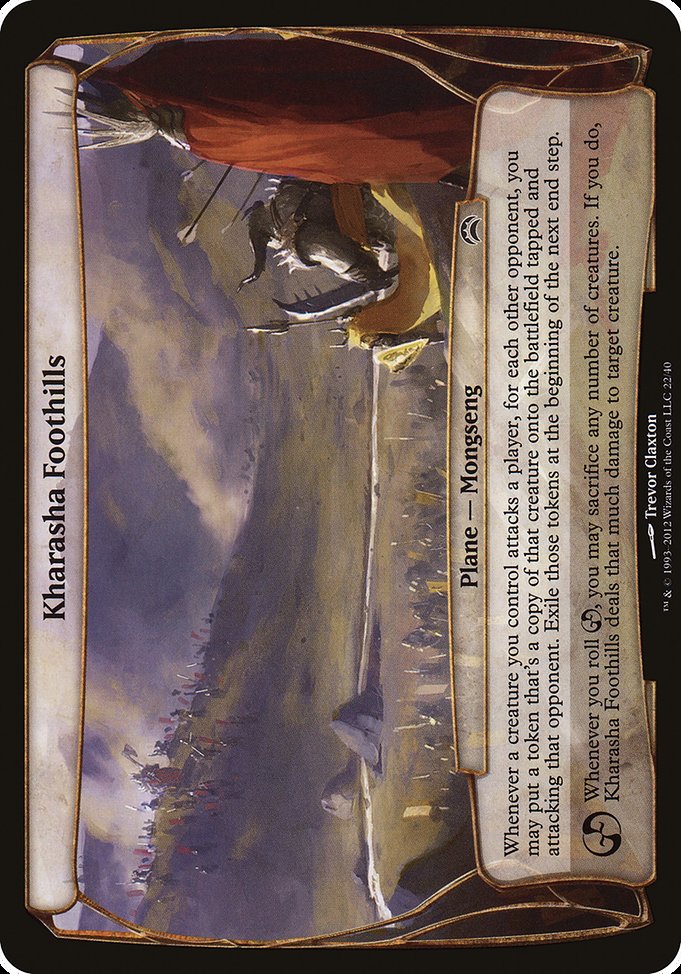 Kharasha Foothills (Planechase 2012) [Oversize Cards] | Gear Gaming Bentonville