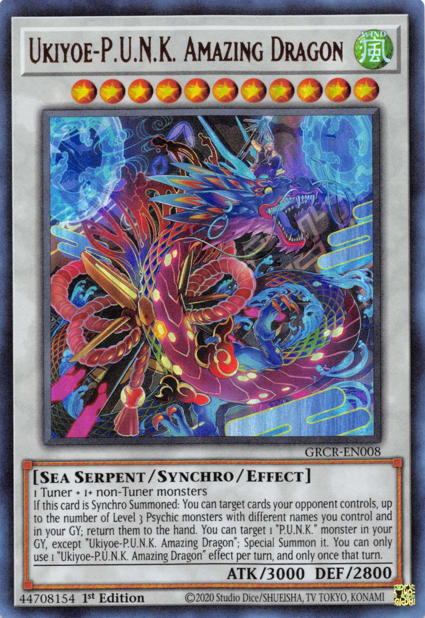 Ukiyoe-P.U.N.K. Amazing Dragon [GRCR-EN008] Ultra Rare | Gear Gaming Bentonville
