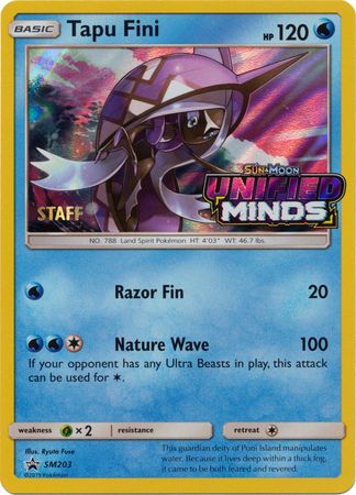 Tapu Fini (SM203) (Staff Prerelease Promo) [Sun & Moon: Black Star Promos] | Gear Gaming Bentonville