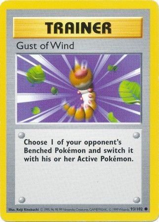 Gust of Wind (93/102) [Base Set Shadowless Unlimited] | Gear Gaming Bentonville