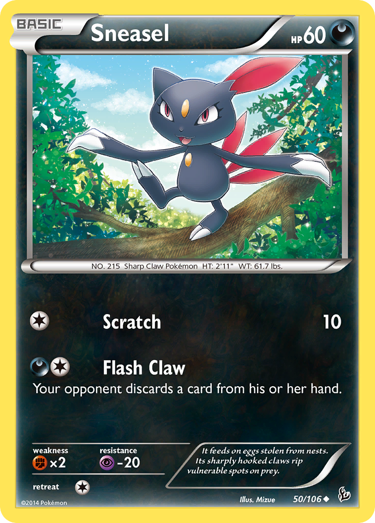 Sneasel (50/106) [XY: Flashfire] | Gear Gaming Bentonville