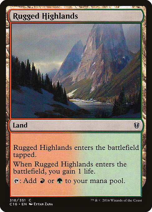 Rugged Highlands [Commander 2016] | Gear Gaming Bentonville