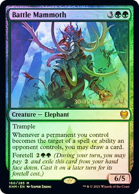 Battle Mammoth  [Kaldheim Prerelease Promos] | Gear Gaming Bentonville