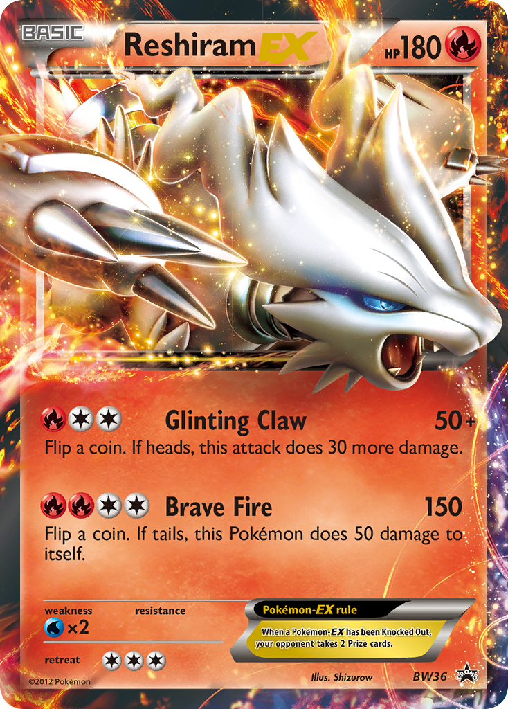 Reshiram EX (BW36) [Black & White: Black Star Promos] | Gear Gaming Bentonville