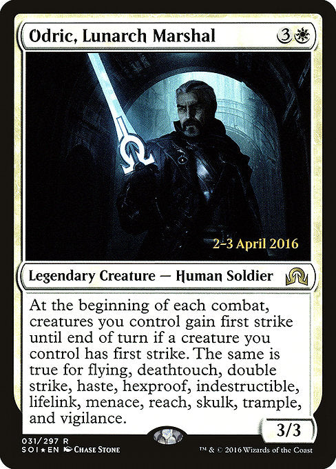 Odric, Lunarch Marshal [Prerelease Cards] | Gear Gaming Bentonville