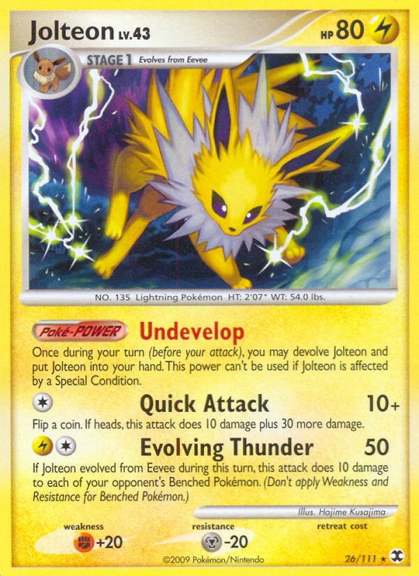 Jolteon (26/111) [Platinum: Rising Rivals] | Gear Gaming Bentonville