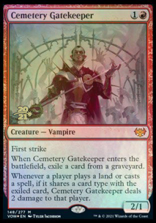 Cemetery Gatekeeper [Innistrad: Crimson Vow Prerelease Promos] | Gear Gaming Bentonville