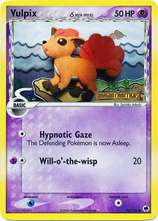 Vulpix (70/101) (Delta Species) (Stamped) [EX: Dragon Frontiers] | Gear Gaming Bentonville