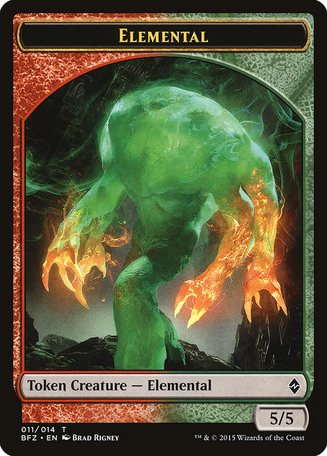 Elemental (011/014) [Battle for Zendikar Tokens] | Gear Gaming Bentonville