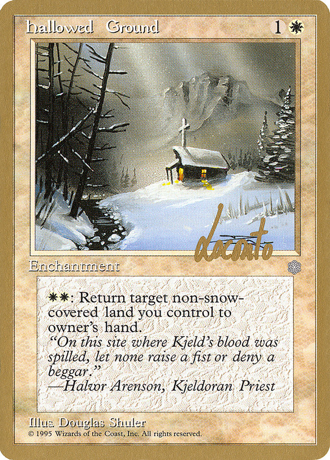 Hallowed Ground (Michael Loconto) [Pro Tour Collector Set] | Gear Gaming Bentonville