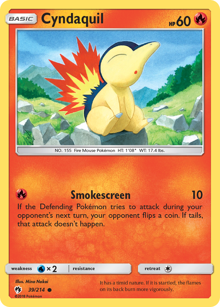 Cyndaquil (39/214) [Sun & Moon: Lost Thunder] | Gear Gaming Bentonville