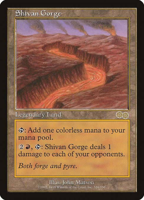 Shivan Gorge [Urza's Saga] | Gear Gaming Bentonville