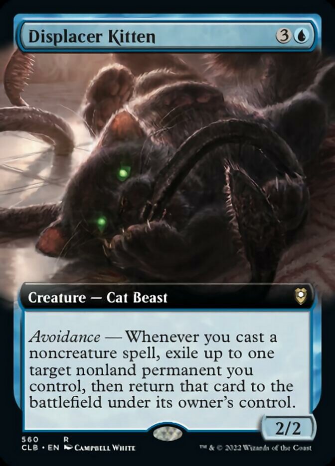 Displacer Kitten (Extended Art) [Commander Legends: Battle for Baldur's Gate] | Gear Gaming Bentonville