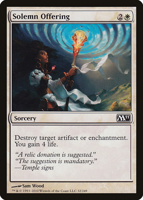 Solemn Offering [Magic 2011 (M11)] | Gear Gaming Bentonville