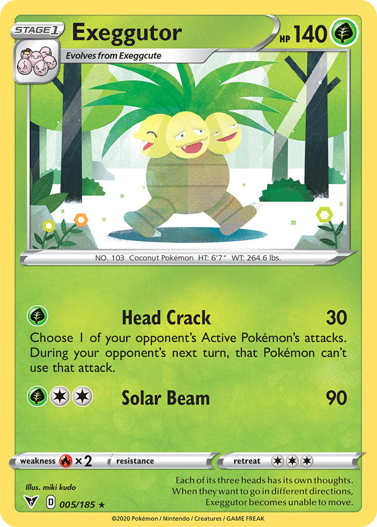 Exeggutor (005/185) [Sword & Shield: Vivid Voltage] | Gear Gaming Bentonville