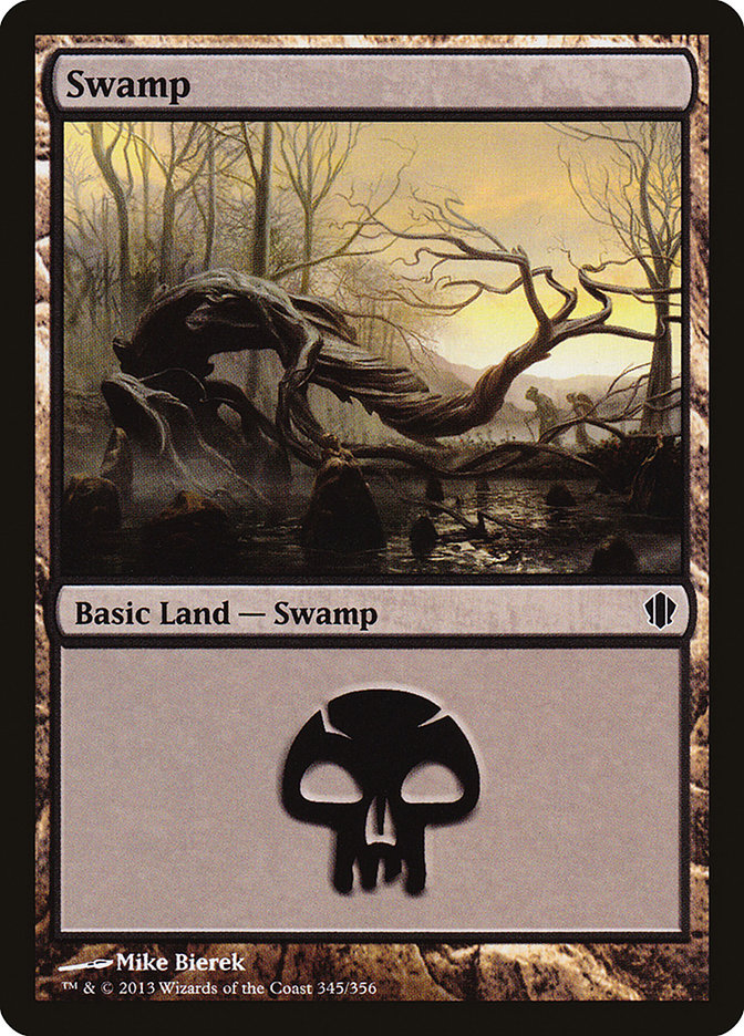 Swamp (345) [Commander 2013] | Gear Gaming Bentonville