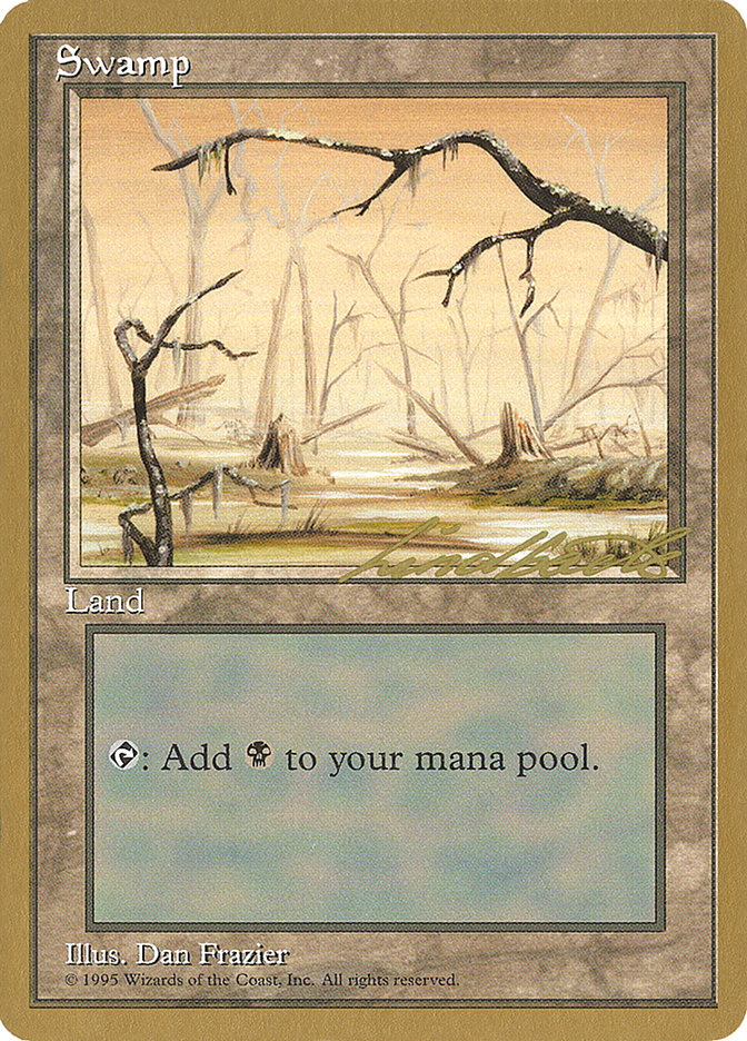 Swamp (ll370) (Leon Lindback) [Pro Tour Collector Set] | Gear Gaming Bentonville