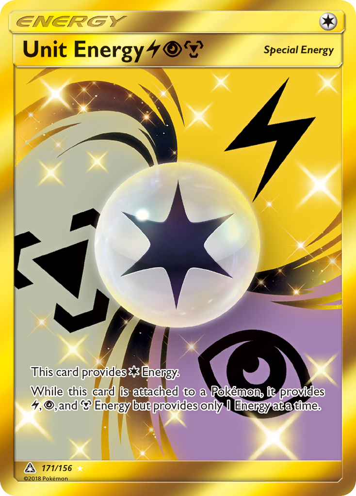 Unit Energy (171/156) (Lightning, Psychic, Metal) [Sun & Moon: Ultra Prism] | Gear Gaming Bentonville