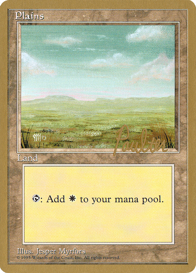 Plains (pp364) (Preston Poulter) [Pro Tour Collector Set] | Gear Gaming Bentonville