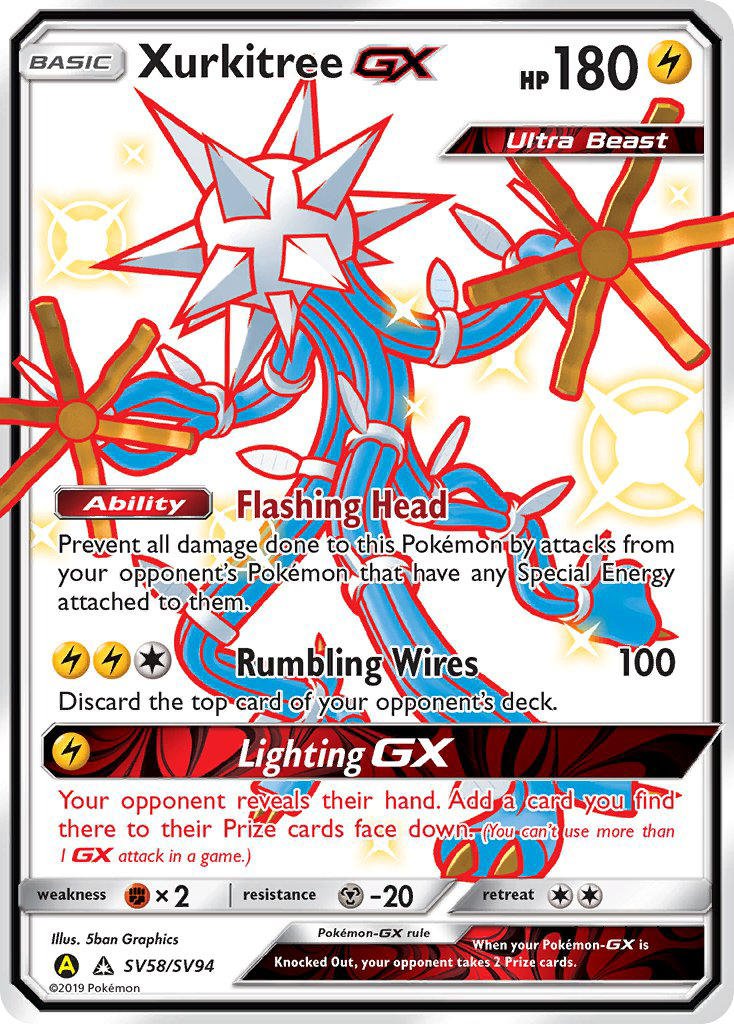 Xurkitree GX (SV58/SV94) [Sun & Moon: Hidden Fates - Shiny Vault] | Gear Gaming Bentonville