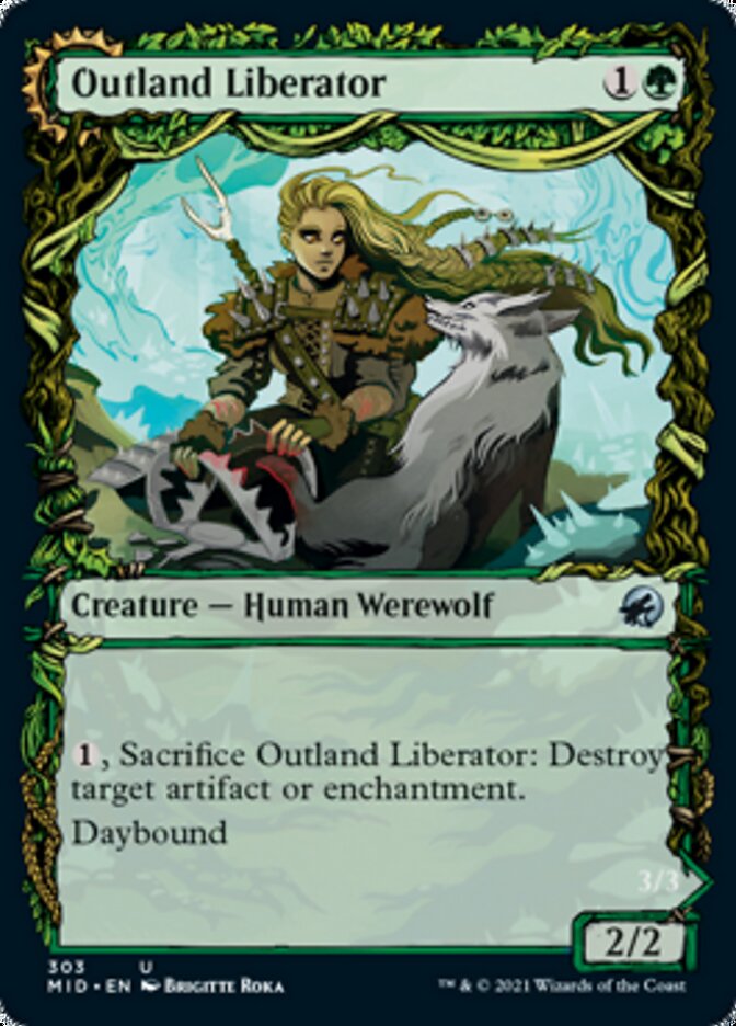 Outland Liberator // Frenzied Trapbreaker (Showcase Equinox) [Innistrad: Midnight Hunt] | Gear Gaming Bentonville