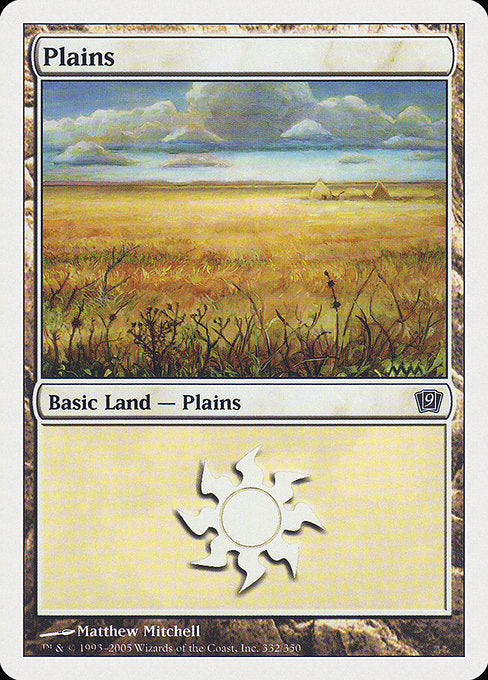 Plains (332) [9th Edition] | Gear Gaming Bentonville