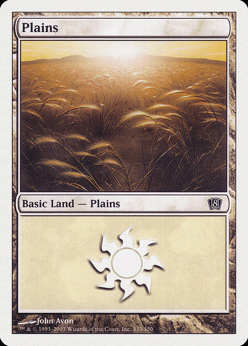 Plains (333) [8th Edition] | Gear Gaming Bentonville