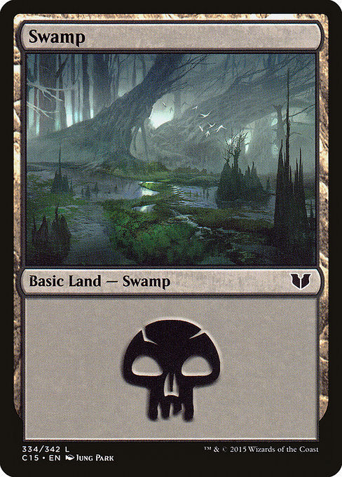 Swamp (334) [Commander 2015] | Gear Gaming Bentonville