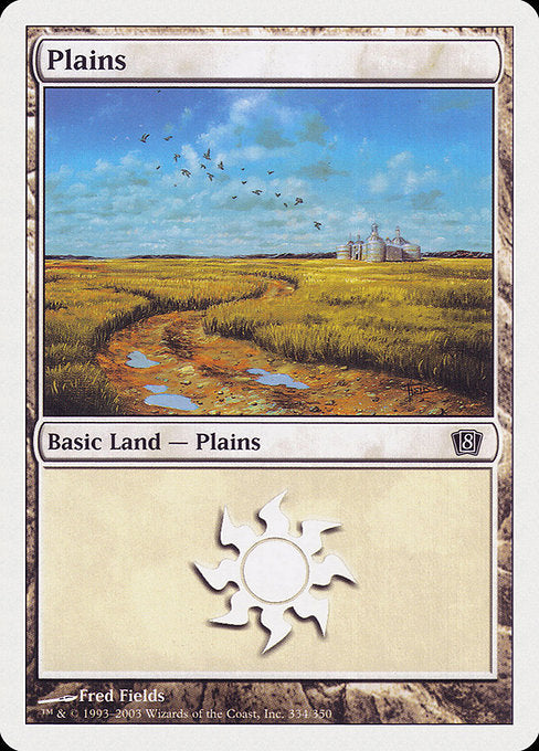 Plains (334) [8th Edition] | Gear Gaming Bentonville