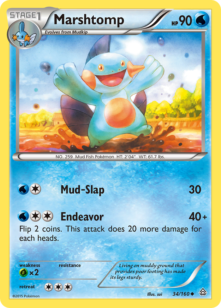 Marshtomp (34/160) [XY: Primal Clash] | Gear Gaming Bentonville