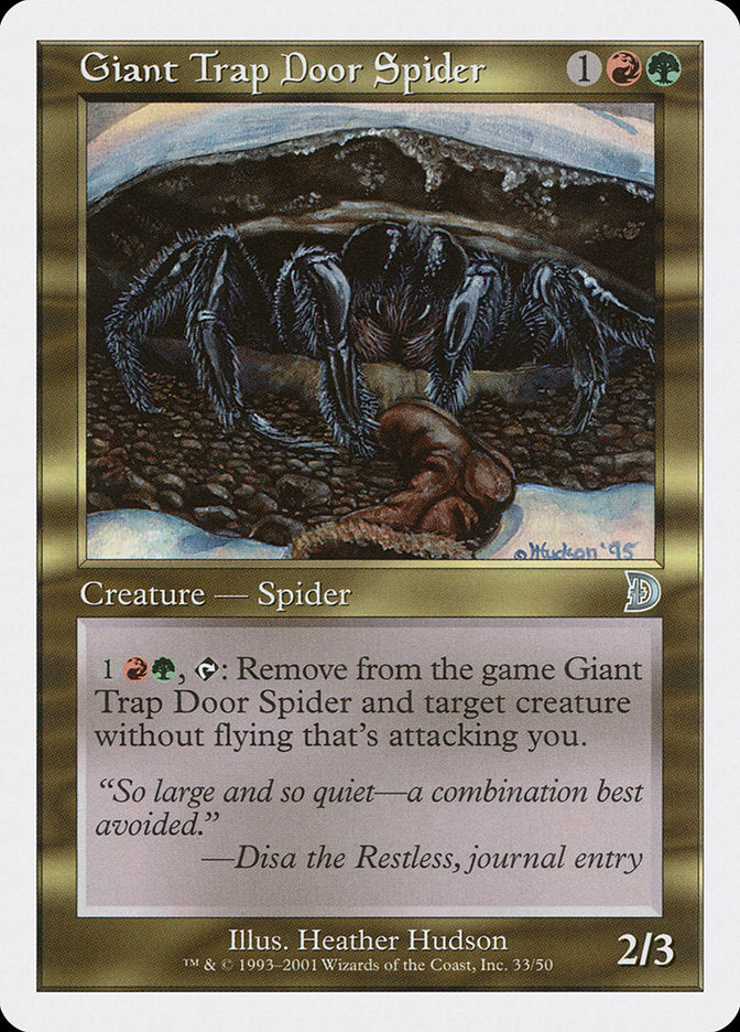 Giant Trap Door Spider [Deckmasters] | Gear Gaming Bentonville