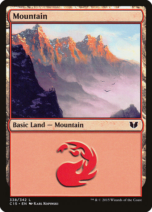 Mountain (338) [Commander 2015] | Gear Gaming Bentonville