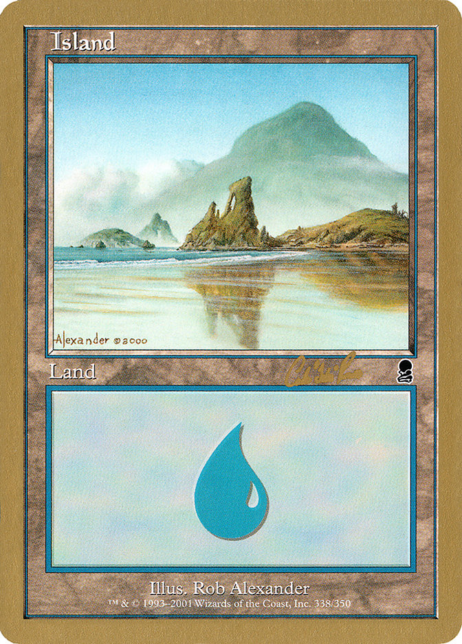 Island (cr338) (Carlos Romao) [World Championship Decks 2002] | Gear Gaming Bentonville