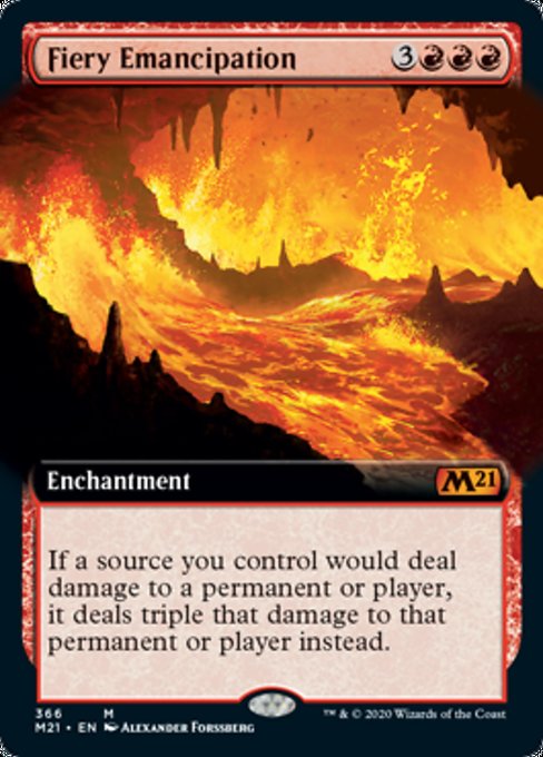 Fiery Emancipation (Extended Art) [Core Set 2021] | Gear Gaming Bentonville