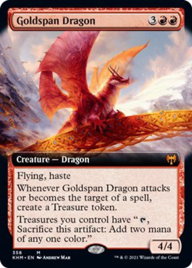 Goldspan Dragon (Extended Art) [Kaldheim] | Gear Gaming Bentonville