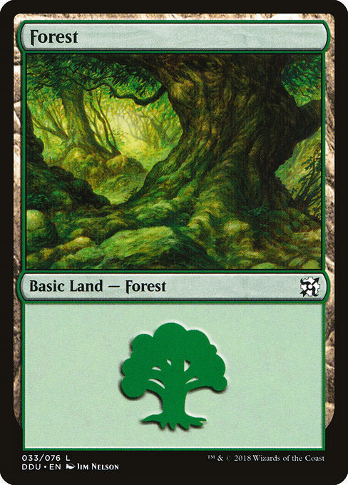 Forest (33) [Duel Decks: Elves vs. Inventors] | Gear Gaming Bentonville