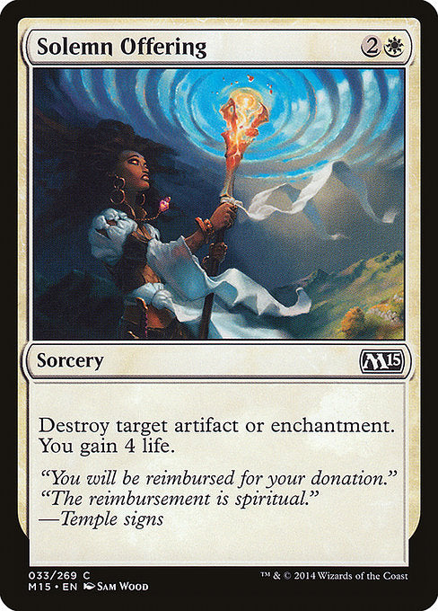 Solemn Offering [Magic 2015 (M15)] | Gear Gaming Bentonville