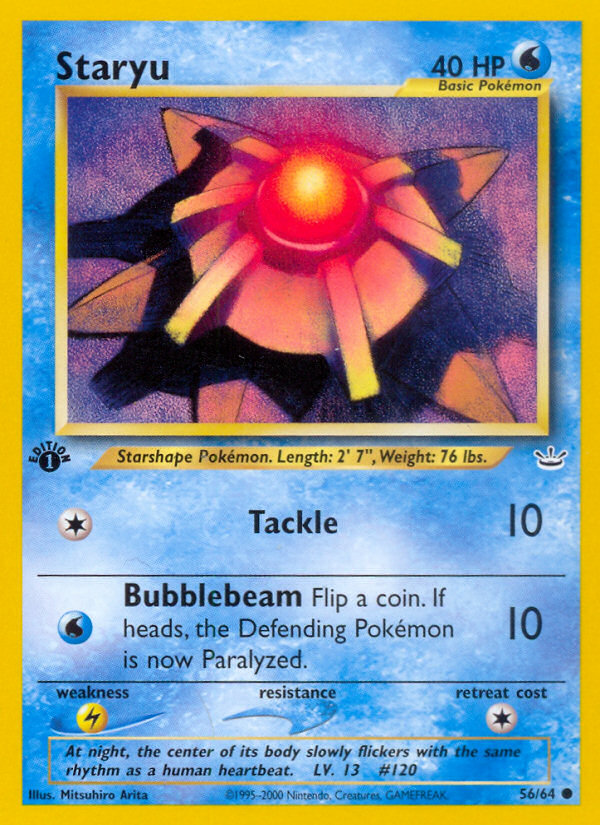 Staryu (56/64) [Neo Revelation 1st Edition] | Gear Gaming Bentonville