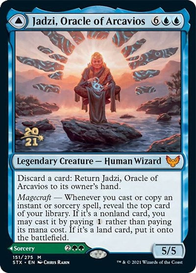 Jadzi, Oracle of Arcavios // Journey to the Oracle [Strixhaven: School of Mages Prerelease Promos] | Gear Gaming Bentonville