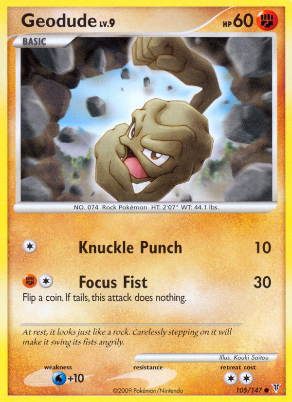 Geodude (105/147) [Platinum: Supreme Victors] | Gear Gaming Bentonville