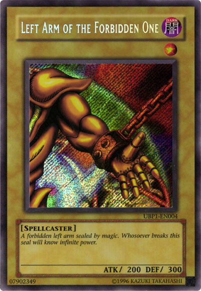 Left Arm of the Forbidden One [UBP1-EN004] Secret Rare | Gear Gaming Bentonville