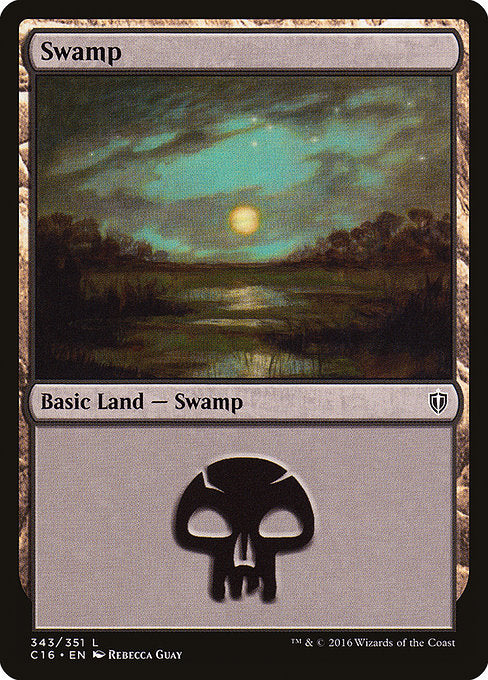 Swamp (343) [Commander 2016] | Gear Gaming Bentonville